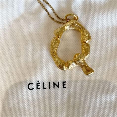 celine letter necklace buy online